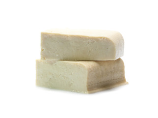 Tofu isolated on white background