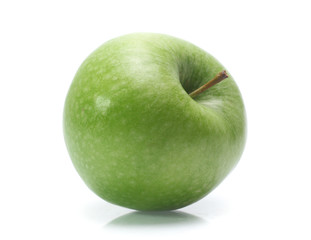 Green apple isolated on white background