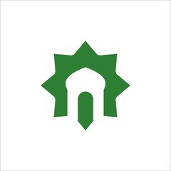 mosque colorful vector illustration isolated