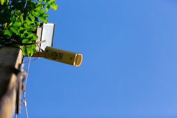 CCTV installment on public electrical pole
