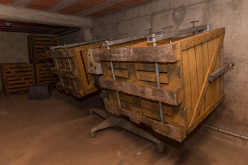 The machine used in the production of sparkling wine