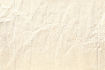 light yellow crumpled paper background texture 