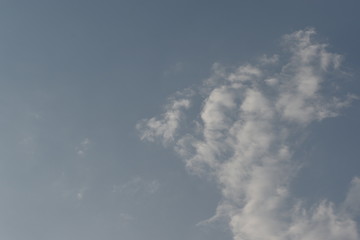 Blue Sky with White Clouds, Nature Background.