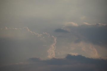 Blue Sky with White Clouds, Nature Background.