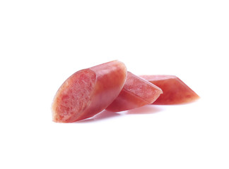 Sausage isolated on white background