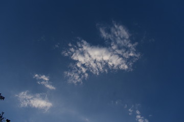 Naklejka na ściany i meble Blue Sky with White Clouds, Nature Background.