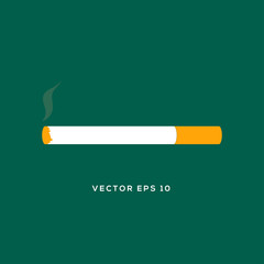 Cigarette icon. Flat design style. Modern, minimalist icon in stylish colors. Web site page and mobile app design vector element.