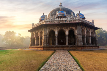 Isa Khan's Tomb, sight of India located in Hymayun's Tomb in New Delhi