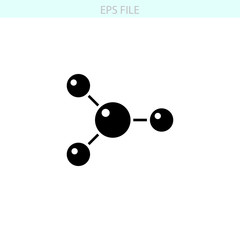 Molecule icon. EPS vector file