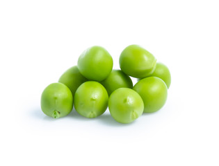 green Pea vegetable isolated on white background