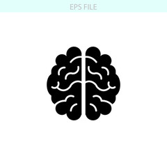 Brain icon. EPS vector file