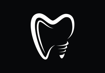 Obraz premium Dental Clinic logo template, Dental Care logo designs vector, Tooth Teeth Smile Dentist Logo