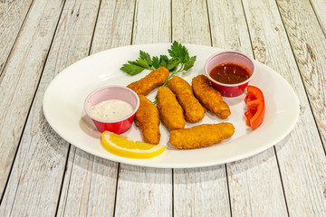 Image of fried chicken fingers
