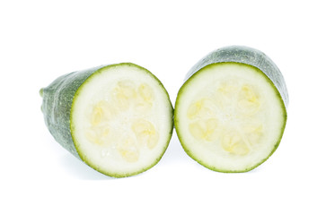 Fresh  zucchini isolated on a white background