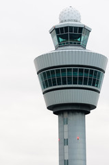 Airport control tower at an airport