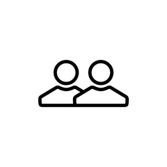 People Connection Vector Design Icon Template