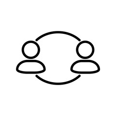 People Connection Vector Design Icon Template