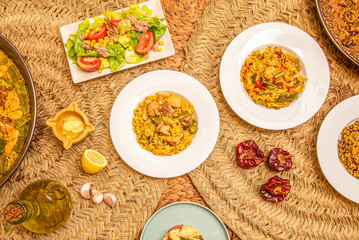 spanish paella dishes