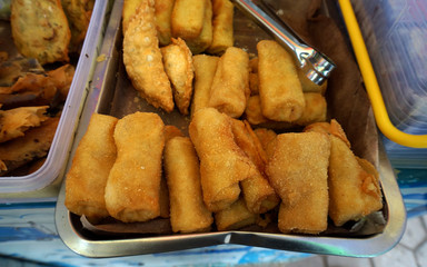 Rissole Cake. A rissole is a small patty enclosed in pastry, or rolled in breadcrumbs, usually baked or deep. Rissole is a snack food in Indonesia, where they are called risoles.
