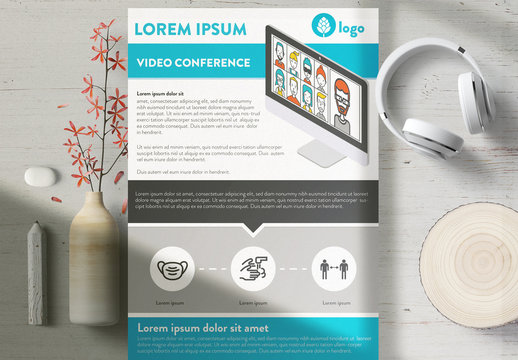 Video Conference Flyer Layout