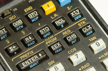 Programmable scientific calculator from 1978, which uses Reverse Polish Notation