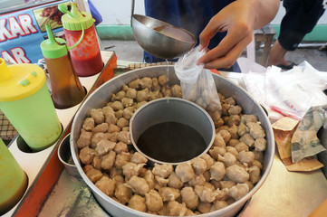 Bakso Pentol is Traditional Meatballs From Indonesia.    