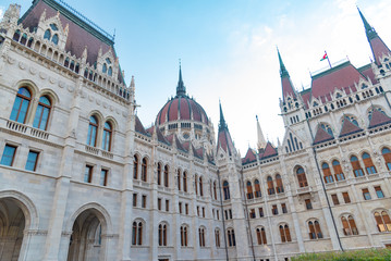 Fototapeta premium urban panorama of the city of Budapest in Hungary