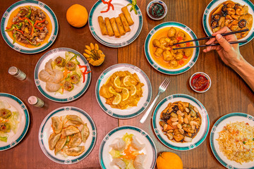 Chinese food still life