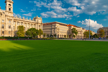 Fototapeta na wymiar urban panorama of the city of Budapest in Hungary