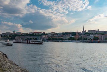 Fototapeta premium urban panorama of the city of Budapest in Hungary