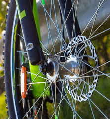 bicycle wheel detail