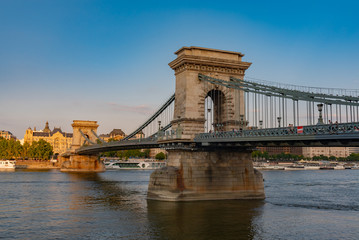 Obraz premium urban panorama of the city of Budapest in Hungary