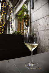 Glass of white wine