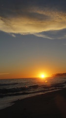 Obraz premium sunset at the beach