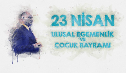 23 April national sovereignty and children's day banner