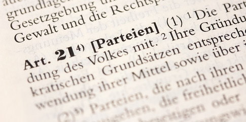 Parteien in Art. 21 GG Grundgesetz