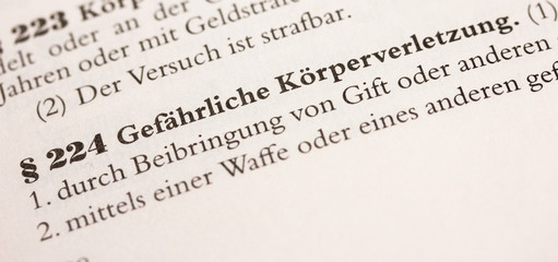 Gefährliche Körperverletzung § 224 StGB