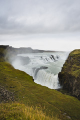 Gullfoss Waterfall In Iceland