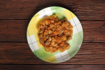 Vegetable Stew with Chicken Gizzards