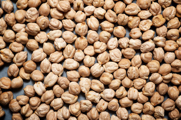Chickpeas close up