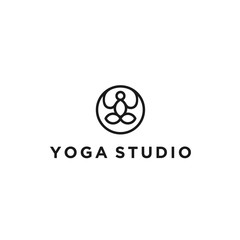 yoga logo vector designs icon