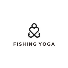 Love yoga logo vector designs