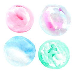 watercolor stains and splashes and strokes for abstract background