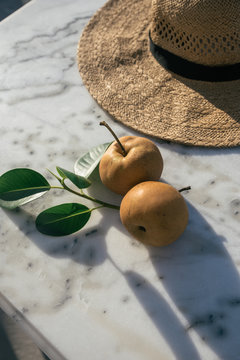 hat on the table