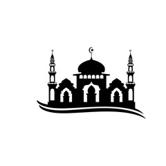 Mosque icon vector Illustration design template