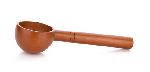 wooden spoon isolated on white background