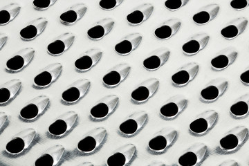 metallic grater macro