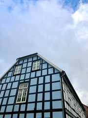 old building in the city, tecklenburg, germany