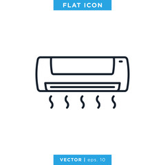 Air Conditioner Icon Vector Design Template