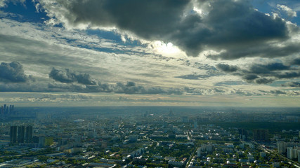 Obraz premium aerial view of the city